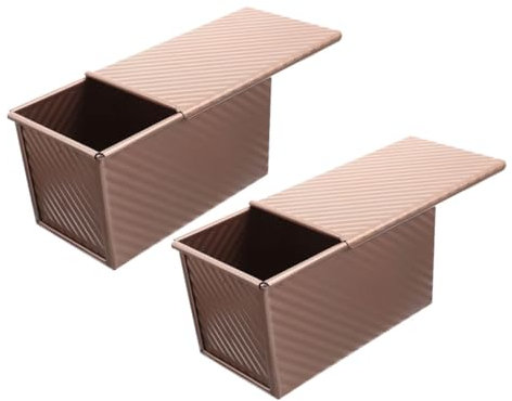 COLLBATH 2piezas Molde Para Bizcocho Al Fácil De Desmoldar Para Tostadas Con Tapa