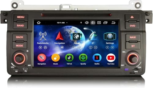 Erisin Android 16 Radio Coche para BMW Serie 3 E46 318 320 MG Z6T Rover 75