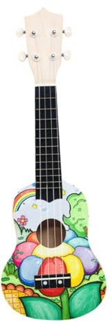 ifundom 1satz Doodle Ukulele Kit Für Mädchen Handgemalte Ukulele Bastelset Hochwertigem Musikverständnis Und Handfertigkeit