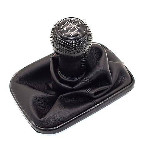 Cttabkl Kompatibel Mit VW Für Golf Mk4 Für GTI R32 1999–2003 2004 2005. Auto-Styling-Zubehör, 5/6-Gang-Schaltknauf, Hebel-Stick-Kofferraumabdeckung Schaltknauf (Color : 6 Speed-02)