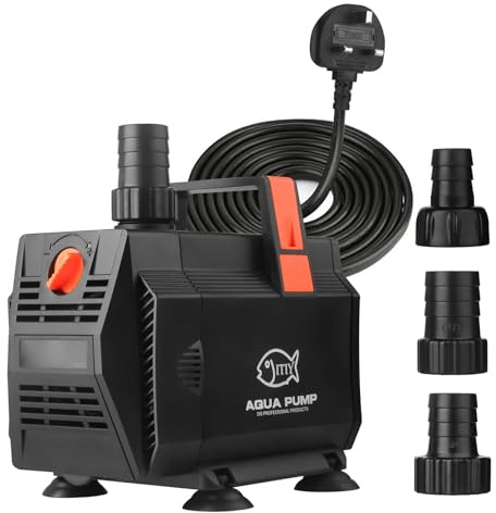 ITIY Submersible Water Pump Pond Pump, Water Fountain Pump Aquarium Water Pump with Flow Control for Fish Tank, Waterfall, Outdoor, Hydroponics (30W 2000L/H)