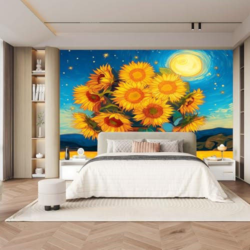 Vlies Fototapete Blau 400 x 280 cmFoto Tapete Schlafzimmer Wohnzimmer Moderne Vliestapete Bildtapete Tapete 3d Effekt Wand Dekoration