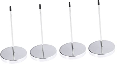 Hohopeti 4pcs Restaurant Accessory Metal Menu Summons Fork Invoice Holder Bill Holder Memo