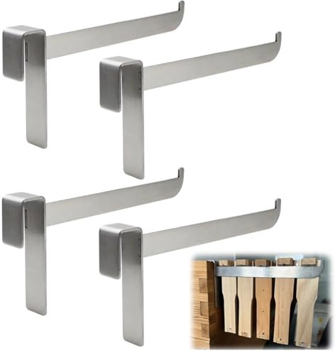 WTETMYL Bienenstock-Rahmenhalter aus Edelstahl, 4 Stück Bienenstock-Inspektionshalterung, 5-Rahmen-Kapazität, Bienenstock-Inspektionsständer, Imkerwerkzeuge, Bienenstock-Starter-Set für alle Imker