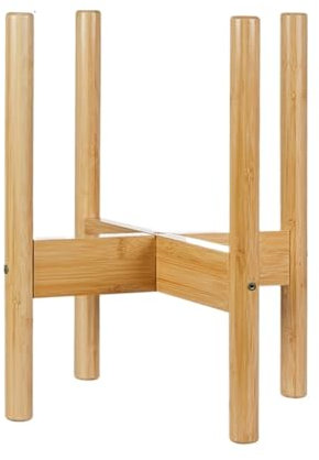 IWENZHKPA Plant Stand Wood Cross Plant Stand Flower Pot Holder Indoor Outdoor Living Room Balcony Plant Holders Indoor(Natural,35*33cm)