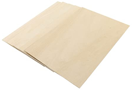 DOITOOL 5pezzi Tiglio Compensato Legno Grezzo Pittura Modello Pirografo Tavola Per Intaglio e Artigianato