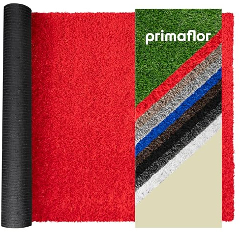 Primaflor Kunstrasen Expo B1 | 200x250 CM | Rot | 22 mm | B1 Kunstrasen für Messe und Event | wasserdurchlässig | UV-stabil | weiche Oberfläche | künstlicher Rasen als Messe-teppich-boden