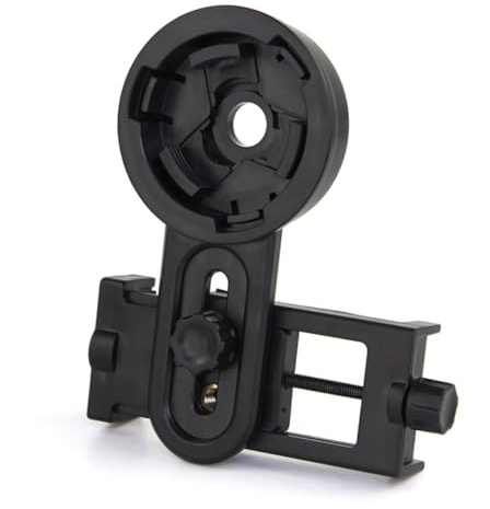 jojofuny Telescope Operate Adapter Smartphone for Binocular Holder Mount Plastic and Material, Easy to Labor-saving Design 55-98mm Monocular Spotting Scopes Fits Phones