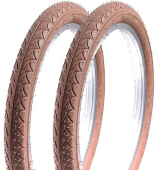 2 Stück 18 Zoll Kinder Fahrrad Reifen 18x1.75 Bike Mantel 47-355 braun