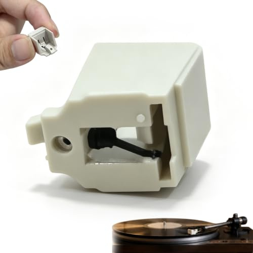 Aiguille Diamant pour Platine Vinyle, Accessoire Compatible avec pour Audio Technica, Cellule de Remplacement pour Tourne-Disque pour LP.
