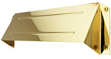 Deltana MSH158U3 MS211 and MS212 Solid Brass Letter Box Hood for Privacy Use with MS0030