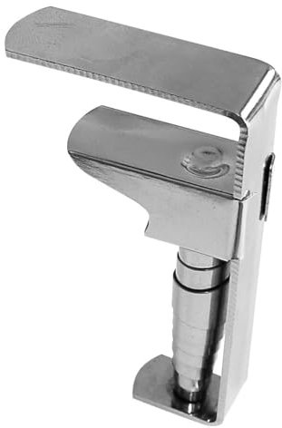 Fackelmann Tischtuchklammern TECNO, Tischdeckenklemmen aus Edelstahl, Tischdeckenhalter mit Feder, 15 x 1 x 9.7 cm, 4 Stück ( Silber)