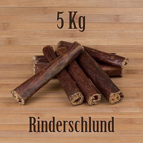 Kauzeit 5 Kg Rinderschlund Dörrfleisch Rinderdörrfleisch - wie Ochsenziemer Rinderohren