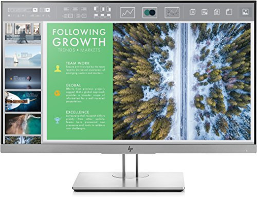 HP EliteDisplay E243 (23.8 inch / Full HD) Business Monitor (HDMI, DisplayPort, VGA, USB 3.0, pivot function, response time 5ms, 60Hz) black-silver