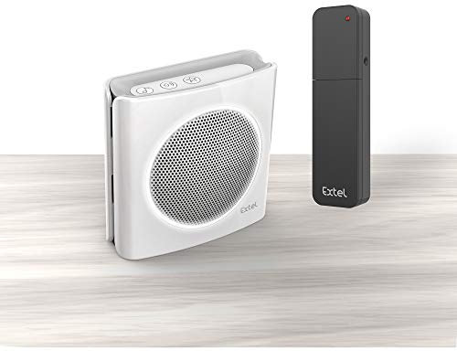 Extel 081748 Extension sonnerie universelle sans fil, Blanc, 200 m
