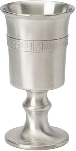 I LUV LTD 370ml Kelch mit Keltischem Streifen Aus Zinn mit Satin-Finish