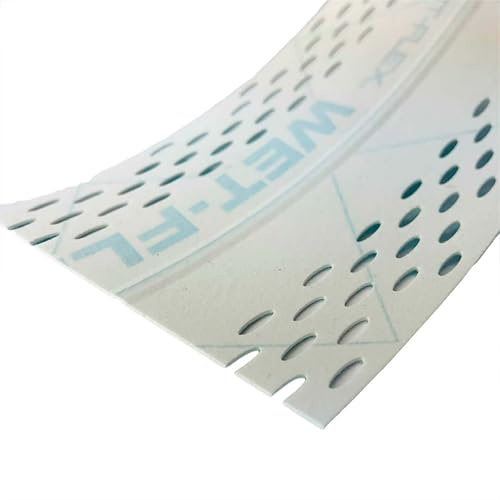 Strait-Flex Papierkantenprofil Wet-Flex 100 für Kanten im Trockenbau, 30,5 m | 1 Rolle | Flexibles, wasseraktivierbares Winkelprofil selbstklebend für Innen- & Außenkanten im Trockenbau als Kantenschutz