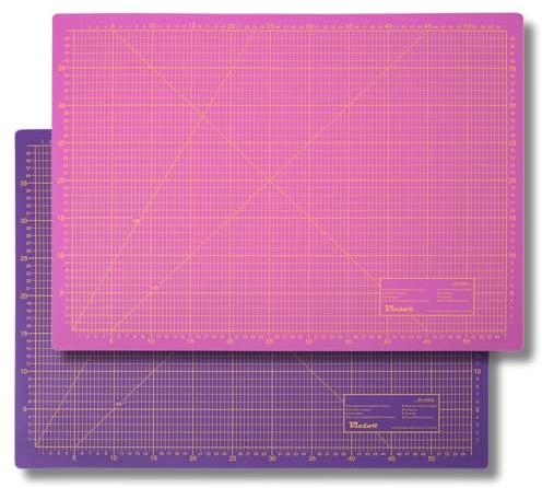 Schneidematte Violett Pink 100x200cm 3-lagig Schneidematte Groß selbstheilend - Bastelunterlage - Schneideunterlage - Schnittmatte - Schreibtischunterlage - Unterlage Schreibtisch Nähen
