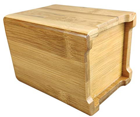 NUOBESTY Porte-stylo Organisateur De Stylo Pot à Crayons Organisateur De Pinceaux De Maquillage Cosmétique Décor De Table De Nuit Brosse Bambou Table En Bois Bureau