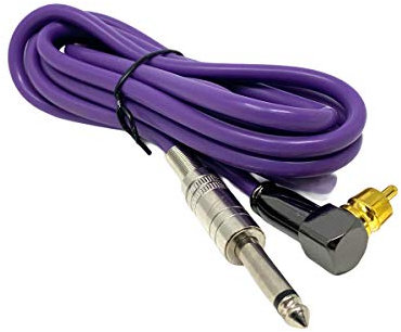 INKgrafiX High End Clipcord Rca Silicone IG-CHL2 - Rca Lilla - IG00699 - INKgrafiX - Germania - Qualità da Studio - Nuovo - Attrezzi Tatuatore - Tatuare - Cavo