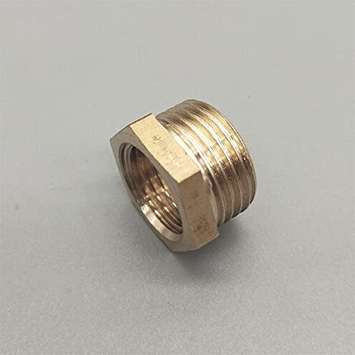 Lnanqing-Brass Adapter 1/81/4 3/81/2 3/41 Brass Reducer Male Thread To Female Thread Reducing Bush Adapter Fitting, Garden Hose Connector (Color : 02 04)