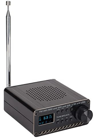 Receptor de Radio Portátil Escáner de Banda Completa, Tecnología de Decodificación Digital DSP de Alta Sensibilidad, Hecho de Aleación de Aluminio Resistente a La Corrosión Duradera, Recibe FM Estéreo