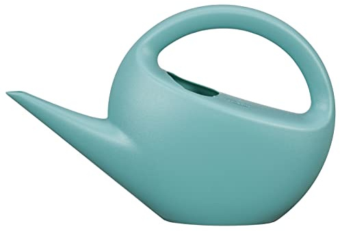 Scheurich Smilla, Gießkanne aus Kunststoff, Farbe: Matt Petrol, 47,8 cm Breite, 13,8 cm Tiefe, 31,7 cm hoch, 5 l Vol.