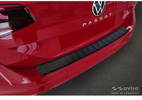 Avisa 2/40322 Stück Ladekantenschutz Hinten Kompatibel mit VW Passat Variant 3G5, CB5 | kompatibel mit Volkswagen Passat 3G Variant 2014-2023 - Mattschwarz