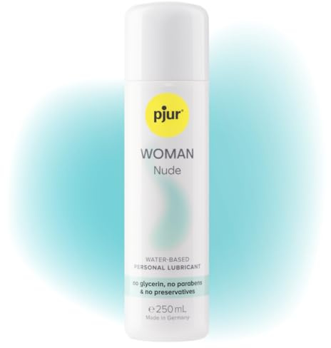pjur WOMAN Nude (250ml) - Natürliches Gleitgel auf Wasserbasis - frei von Konservierungsstoffen & Parabenen - speziell für Frauen