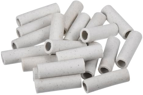 QUARKZMAN Tube en Céramique Isolé pour la Protection des Faisceaux de Fils Électroniques, Isolation Thermique, 6x9x30mm, Lot de 20
