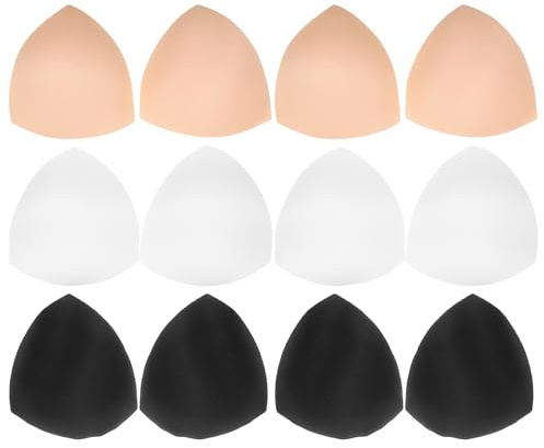 OATIPHO Inserti Per Coppe Del Reggiseno Rimovibili 6 Paia Imbottiture Spugnose Per Reggiseno Wireless Sportivo Bikini Yoga Costume Da Bagno Comfort Estivo