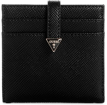GUESS Laurel Kartenetui mit Tab-Motiv, Schwarz