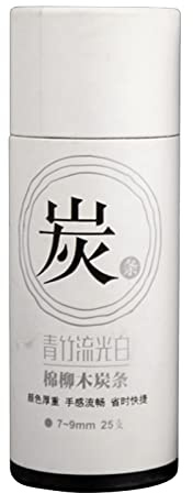 25 lápices de carbón de vid para dibujar, bocetos, palos de carbón, suministros de arte para artistas, adultos, adolescentes y principiantes