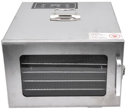 400W disidratatore alimentare in acciaio inox 6 vassoi essiccatore alimentare elettrico macchina per frutta (EMUKOEPr7x5mgspgo-12)