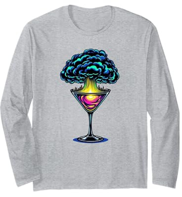Dirty Martini Glass In The City Long Sleeve T-Shirt