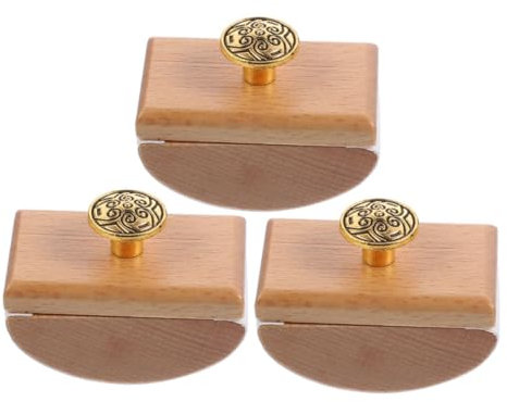 HOODANCOS 3stücke Teiliges Holz Rocking Ink Blotter Antikes Kalligrafie-werkzeug Schnelltrocknender Tintenabsorber Multifunktionales Schreibtischaccessoire Für Kalligrafie-enthusiasten