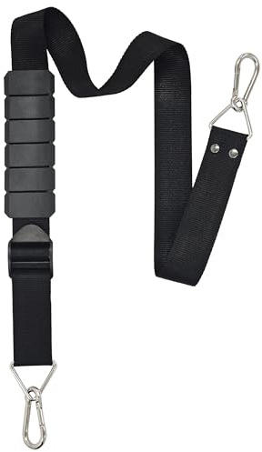 Heavy Duty Shoulder Strap, Supports Weight up to 100 lbs, Adjustable 48 to 74, Multi-Purpose Shoulder Belt with Metal Carabiners for Moving Straps & Replacement for Bags and Luggages