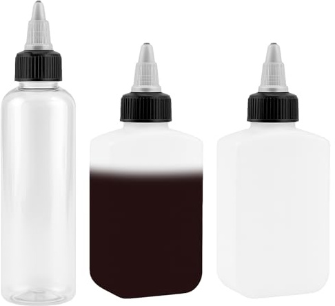 3 botellas pequeñas de 100 ml con dispensador de aceite para acampar, a prueba de fugas, botella de especias con tapón de rosca