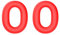 Cuscinetti auricolari di ricambio per cuffie Sony WH-1000XM6, cuscinetti auricolari di ricambio in silicone per cuffie Sony WH-1000XM6 (rosso)
