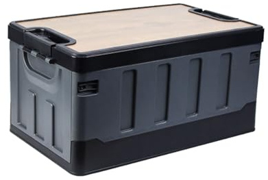 35L Outdoor Storage Box Bench-wasserdicht faltbarer Behälter, eingebaute Griffe organisierte | Hochleistungs -Terrassestruhe, wetterfestes Campingversorgungsbehälter, Gartensitz im Freien, Mehrzweck -