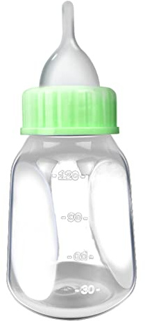 4Pcs Pet Nursing Bottle Kits Silicone Nipple Clean Brush 4oz For Milk Feeding Bottles For Newborn Kitten Puppy Rabbi