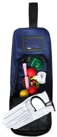 Golfväska för | Förvaring av golftillbehör | Förvaring av dammskor | För professionella entusiaster spelare resa klubb turnering fält utomhusaktiviteter Vestu, Blå, Consulte la descripción, Se