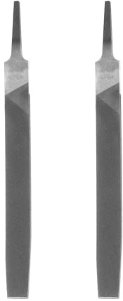 sourcing map 2 limas de corte fino de 6 pulgadas, dientes de doble corte, acero de alto carbono, lima de escofina manual sin mango para quitar desbarbado de madera y metal
