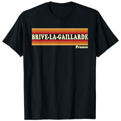 Graphisme rétro Vintage des années 80 à Brive-la-Gaillarde France T-Shirt