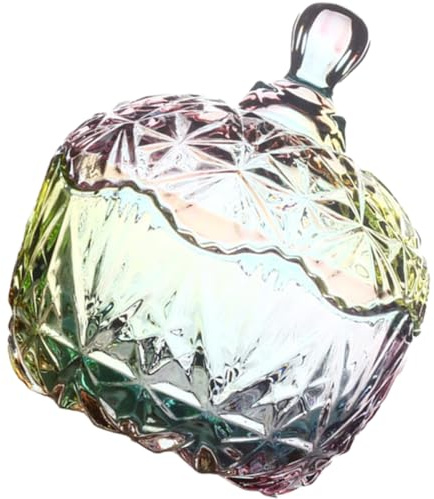 VOSAREA Bocal en Verre avec Couvercle Étanche Grand Pot de Rangement Transparent pour Bonbons Fruits Secs et Collations Contenant Hermétique Maison Porte-Bonbons Multifonctionnel