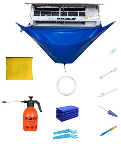 Kit di pulizia mini split per condizionatore d'aria, strumenti impermeabili e riutilizzabili per una pulizia efficiente delle unità a parete