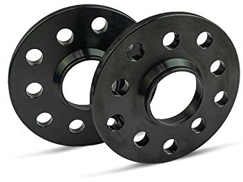 SCC Spurverbreiterung 12104W - schwarz eloxiert - LK: 98/4+2 NLB: 58,1 - 10mm - 2 Stück