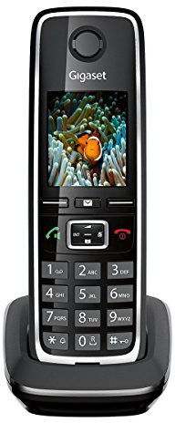 Gigaset C530H - DECT-Mobilteil mit Ladeschale - hochwertiges Schnurloses Telefon für DECT-Basis - kontrastreiches Display, schwarz Ohne Basis