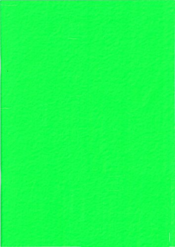 West Design – Blocco da disegno formato A3, 140 g/m², 40 pagine bianche, copertina verde neon laminata graffettata, nitido, senza acidi, carta bianca, per schizzi, disegni, diari, album di ritagli,