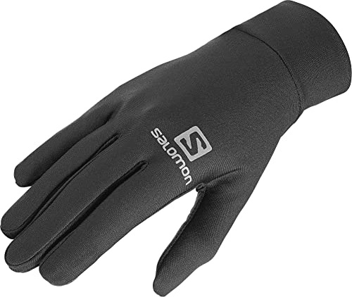 Salomon Cross Warm Gloves, Guantes Unisex, Perfectos para Correr, Senderismo, Esquiar y Snowboard, Neggro/Black, Extra Small